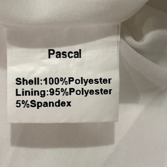 PASCAL (NEW) Long Sleeve Maxi Dress Bow Neck Light Gray & Multi Dots Size L - Picture 11 of 12